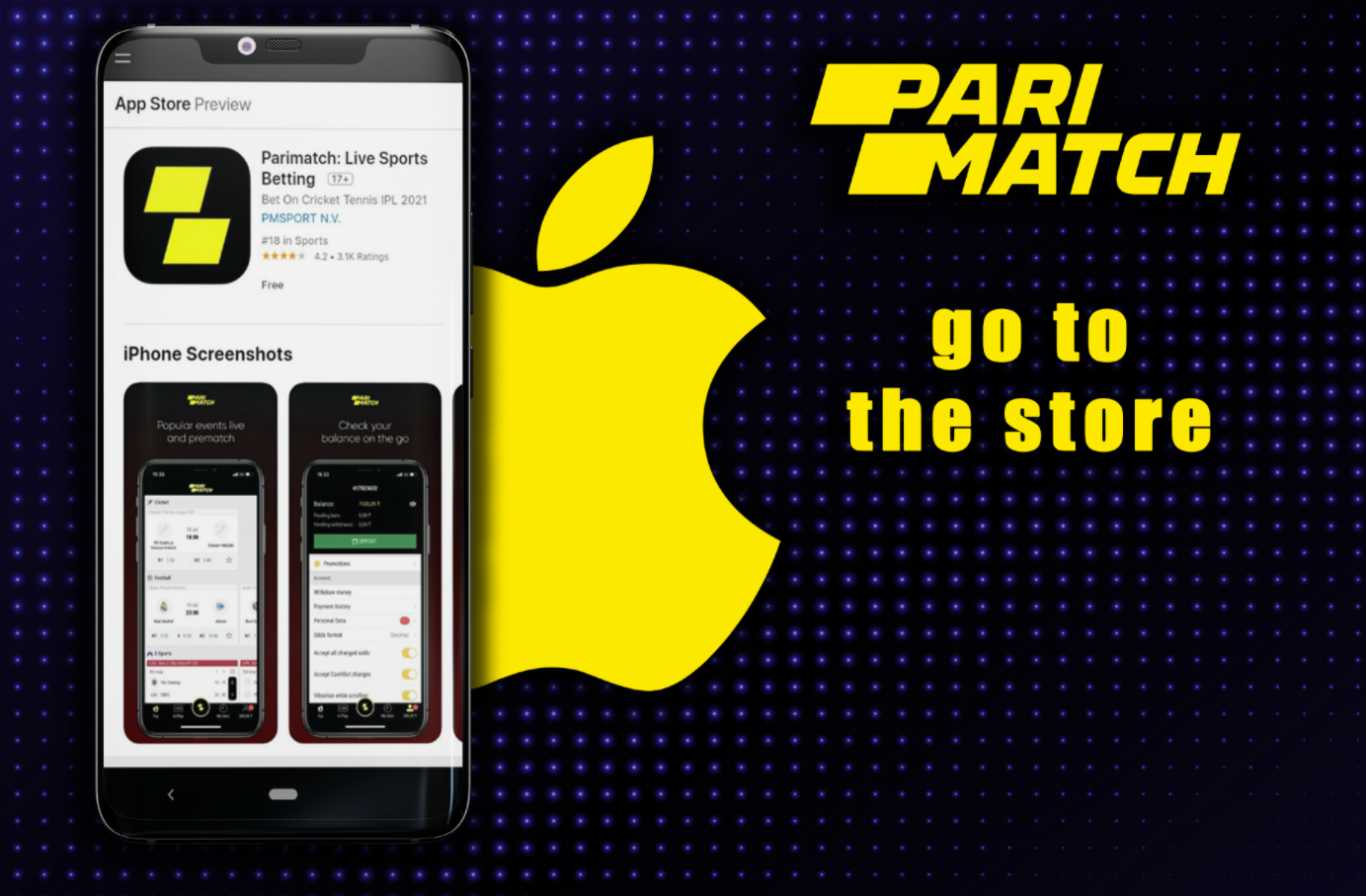 Parimatch download app on iOS devices