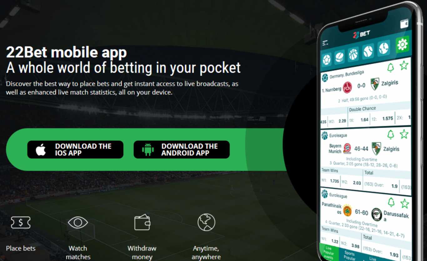 How to install 22Bet app Android on your device